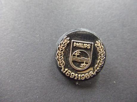 Phillips jubileum 1891- 1966 zwart goudkleurig